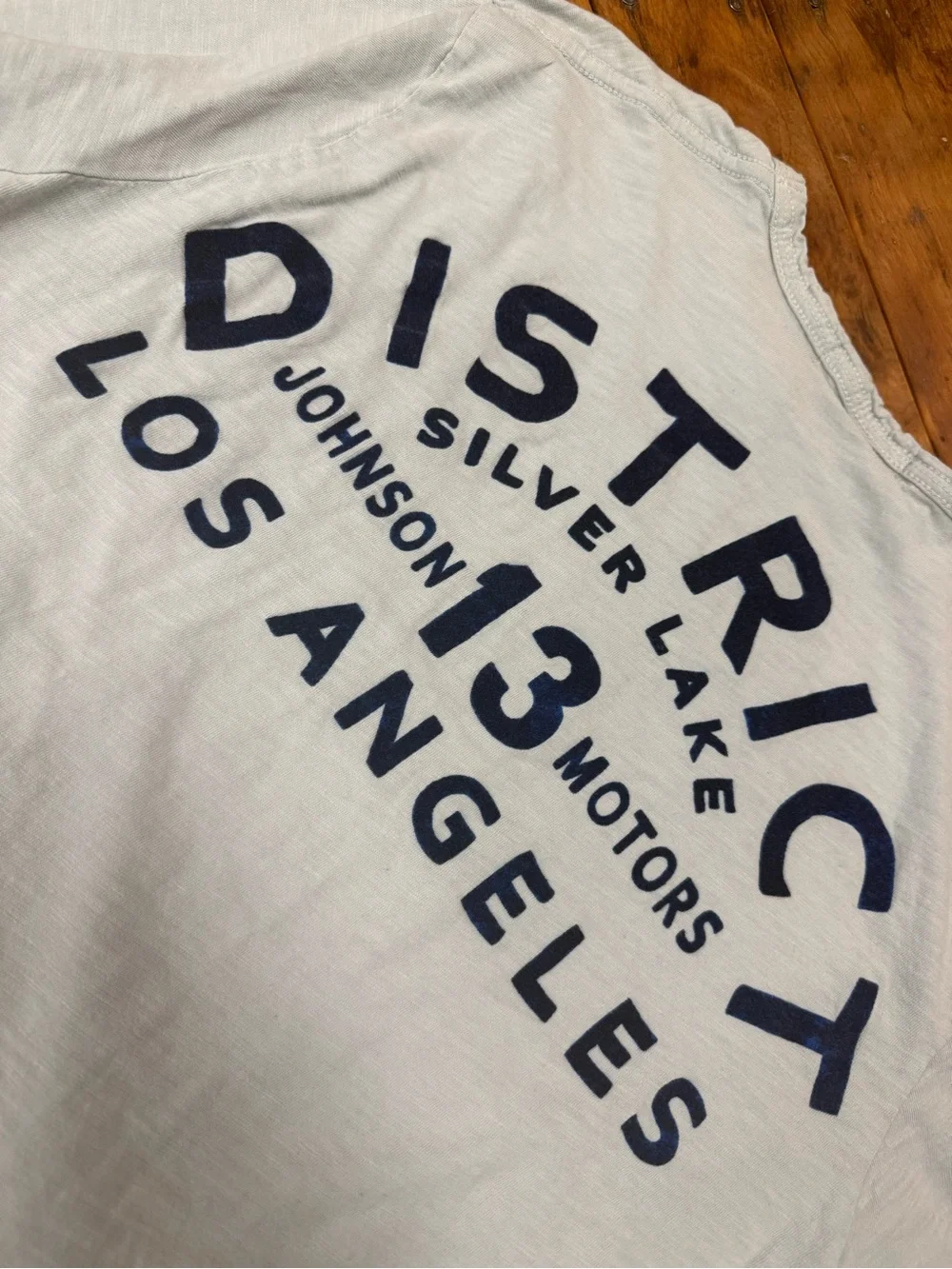 Johnson Motors “Silver Lake District” vintage slub moto tee. EUC - Picture 5 of 5